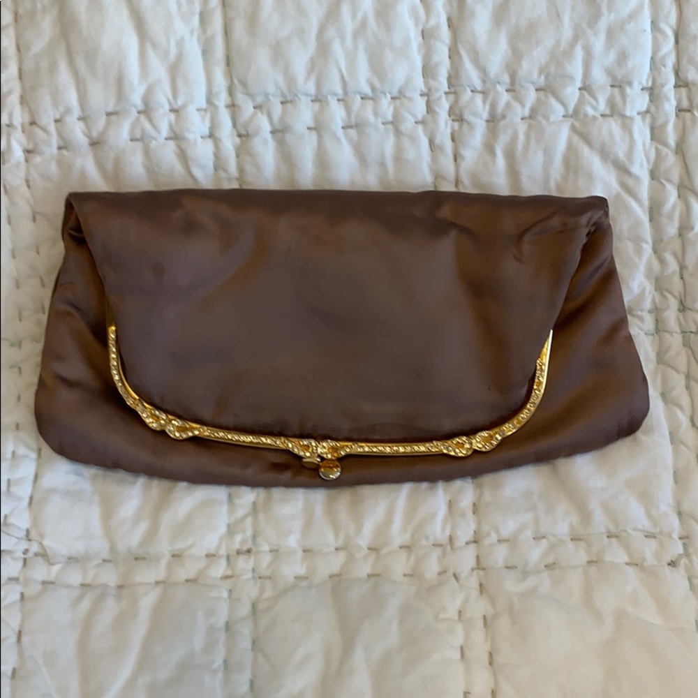 Vintage Ingber satin rose evening bag